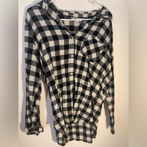 3 for 30 Old Navy Black and White oversized Flannel